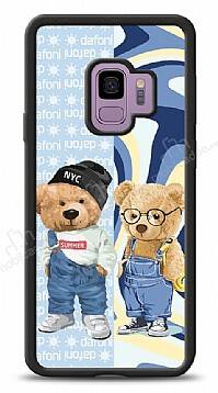 Dafoni Art Samsung Galaxy S9 Summer Couple Teddy Kılıf - 1