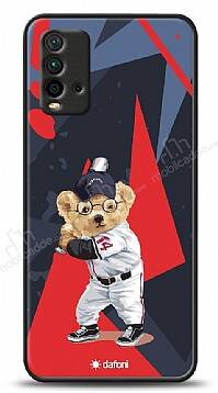 Dafoni Art Xiaomi Redmi 9T Baseball Bear Kılıf - 1