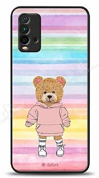 Dafoni Art Xiaomi Redmi 9T Chic Teddy Bear Kılıf - 1