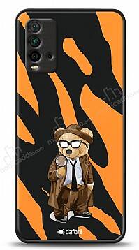 Dafoni Art Xiaomi Redmi 9T Detective Teddy Bear Kılıf - 1