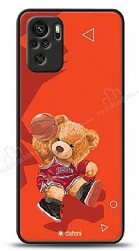 Dafoni Art Xiaomi Redmi Note 10 Basketball Bear Kılıf - 1