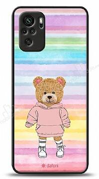 Dafoni Art Xiaomi Redmi Note 10 Chic Teddy Bear Kılıf - 1