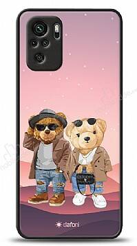 Dafoni Art Xiaomi Redmi Note 10 Cool Couple Teddy Kılıf - 1