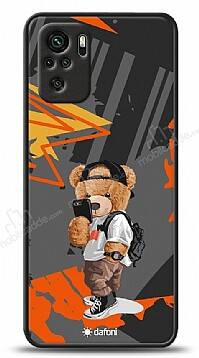 Dafoni Art Xiaomi Redmi Note 10 Cool Teddy Bear Kılıf - 1