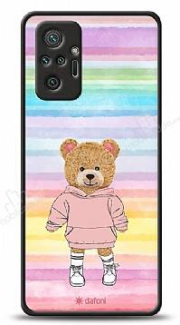 Dafoni Art Xiaomi Redmi Note 10 Pro Chic Teddy Bear Kılıf - 1