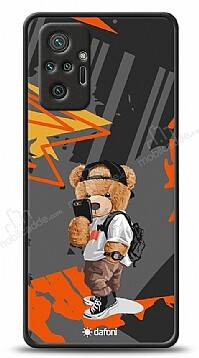 Dafoni Art Xiaomi Redmi Note 10 Pro Cool Teddy Bear Kılıf - 1