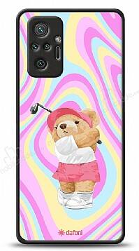 Dafoni Art Xiaomi Redmi Note 10 Pro Tennis Girl Bear Kılıf - 1