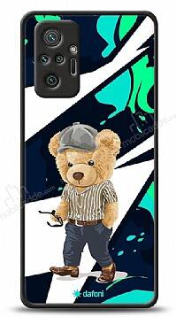 Dafoni Art Xiaomi Redmi Note 10 Pro Thoughtful Teddy Bear Kılıf - 1