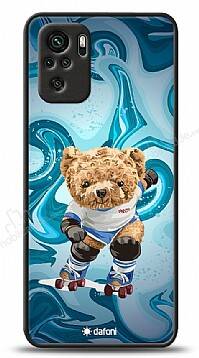 Dafoni Art Xiaomi Redmi Note 10 Skating Teddy Bear Kılıf - 1