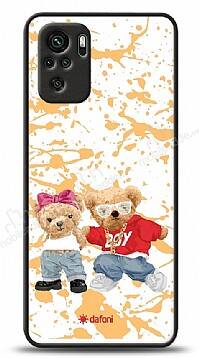 Dafoni Art Xiaomi Redmi Note 10 Style Couple Teddy Kılıf - 1