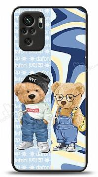 Dafoni Art Xiaomi Redmi Note 10 Summer Couple Teddy Kılıf - 1