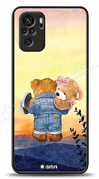 Dafoni Art Xiaomi Redmi Note 10 Sunset Teddy Bears Kılıf - 1