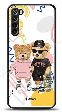 Dafoni Art Xiaomi Redmi Note 8 Fun Couple Teddy Kılıf - 1