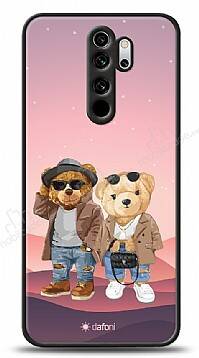 Dafoni Art Xiaomi Redmi Note 8 Pro Cool Couple Teddy Kılıf - 1