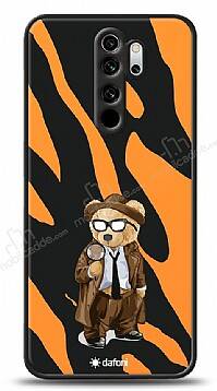 Dafoni Art Xiaomi Redmi Note 8 Pro Detective Teddy Bear Kılıf - 1