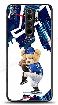 Dafoni Art Xiaomi Redmi Note 8 Pro Hand Soccer Teddy Bear Kılıf - 1