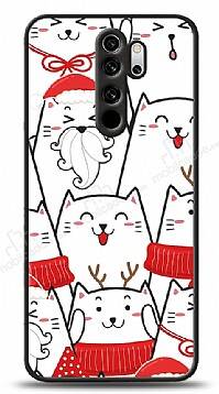 Dafoni Art Xiaomi Redmi Note 8 Pro New Year Cats Kılıf - 1