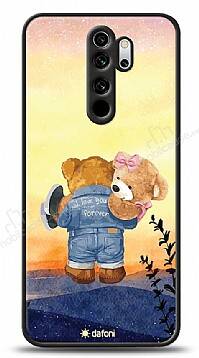 Dafoni Art Xiaomi Redmi Note 8 Pro Sunset Teddy Bears Kılıf - 1