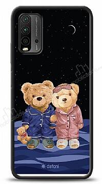 Dafoni Art Xiaomi Redmi Note 9 4G Under The Stars Teddy Bears Kılıf - 1