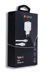 Dafoni DAF-002 USB Type-C Hızlı Şarj Aleti - 4