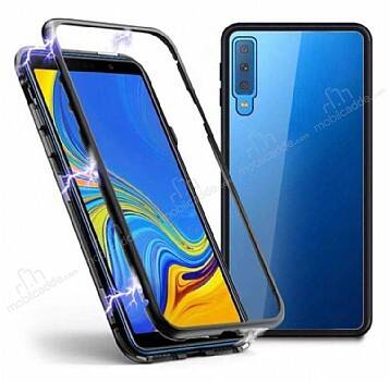 Dafoni Glass Guard Samsung Galaxy A50 Metal Kenarlı Cam Siyah Kılıf - 1