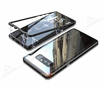 Dafoni Glass Guard Samsung Galaxy Note 8 Metal Kenarlı Cam Siyah Kılıf - 1