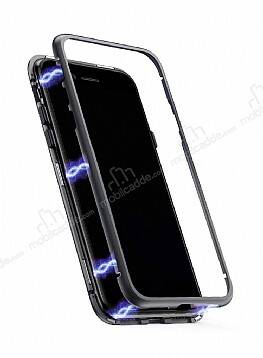 Dafoni Glass Guard Samsung Galaxy S8 Metal Kenarlı Cam Siyah Kılıf - 1