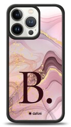 Dafoni Glossy iPhone 13 Pro Kişiye Özel Harf Purple Effect Kılıf - 1