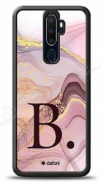 Dafoni Glossy Oppo A9 2020 Kişiye Özel Harf Purple Effect Kılıf - 1