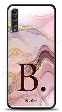 Dafoni Glossy Samsung Galaxy A50 Kişiye Özel Harf Purple Effect Kılıf - 1