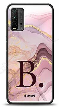 Dafoni Glossy Xiaomi Redmi Note 9 4G Kişiye Özel Harf Purple Effect Kılıf - 1