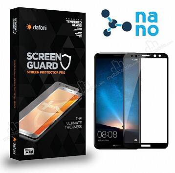 Dafoni Huawei Mate 10 Nano Premium Siyah Ekran Koruyucu - 1