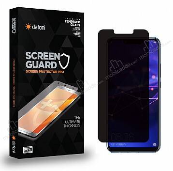 Dafoni Huawei Mate 20 Lite Privacy Tempered Glass Premium Cam Ekran Koruyucu - 1