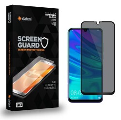 Dafoni Huawei P Smart 2019 Privacy Tempered Glass Premium Cam Ekran Koruyucu - 1