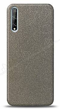 Dafoni Huawei P Smart S Silver Parlak Simli Telefon Kaplama - 1