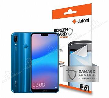 Dafoni Huawei P20 Lite Ön + Arka Darbe Emici Full Ekran Koruyucu Film - 1