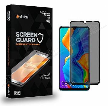 Dafoni Huawei P30 Lite Privacy Tempered Glass Premium Cam Ekran Koruyucu - 1