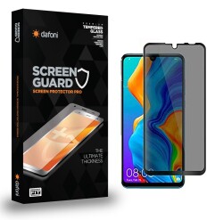 Dafoni Huawei P30 Lite Privacy Tempered Glass Premium Cam Ekran Koruyucu - 1