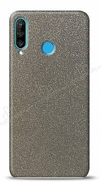 Dafoni Huawei P30 Lite Silver Parlak Simli Telefon Kaplama - 1