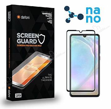 Dafoni Huawei P30 Nano Premium Siyah Ekran Koruyucu - 1