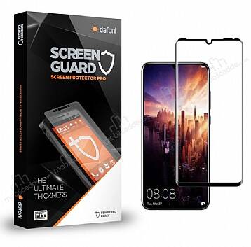 Dafoni Huawei P30 Pro Curve Tempered Glass Premium Full Siyah Cam Ekran Koruyucu - 1