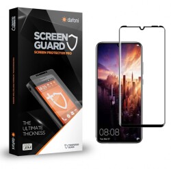 Dafoni Huawei P30 Pro Curve Tempered Glass Premium Full Siyah Cam Ekran Koruyucu - 1