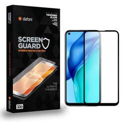 Dafoni Huawei P40 lite E Tempered Glass Premium Full Cam Ekran Koruyucu - 1