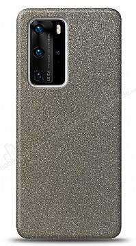 Dafoni Huawei P40 Pro Silver Parlak Simli Telefon Kaplama - 1