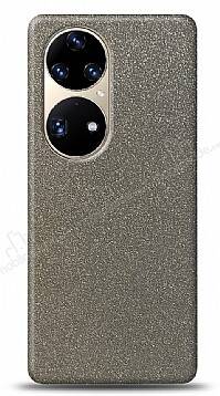 Dafoni Huawei P50 Pro Silver Parlak Simli Telefon Kaplama - 1