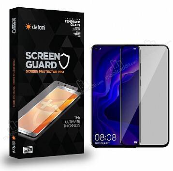 Dafoni Huawei Y9 Prime 2019 Privacy Tempered Glass Premium Cam Ekran Koruyucu - 1