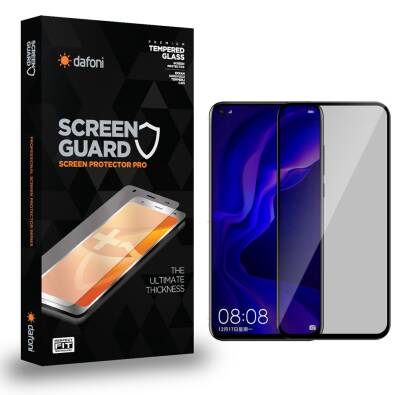 Dafoni Huawei Y9 Prime 2019 Privacy Tempered Glass Premium Cam Ekran Koruyucu - 1