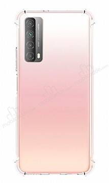 Dafoni Hummer Huawei P smart 2021 Ultra Koruma Silikon Kenarlı Şeffaf Kılıf - 1