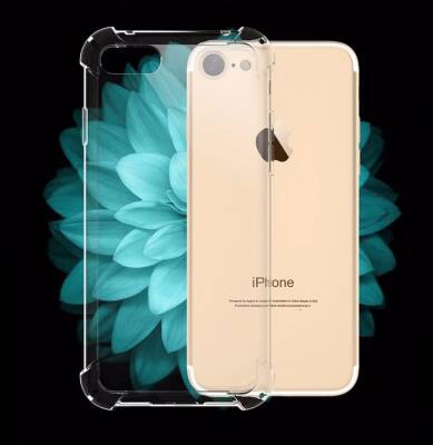 Dafoni Hummer iPhone 7 / 8 Ultra Koruma Silikon Kenarlı Şeffaf Kılıf - 1