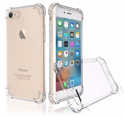 Dafoni Hummer iPhone 7 / 8 Ultra Koruma Silikon Kenarlı Şeffaf Kılıf - 2